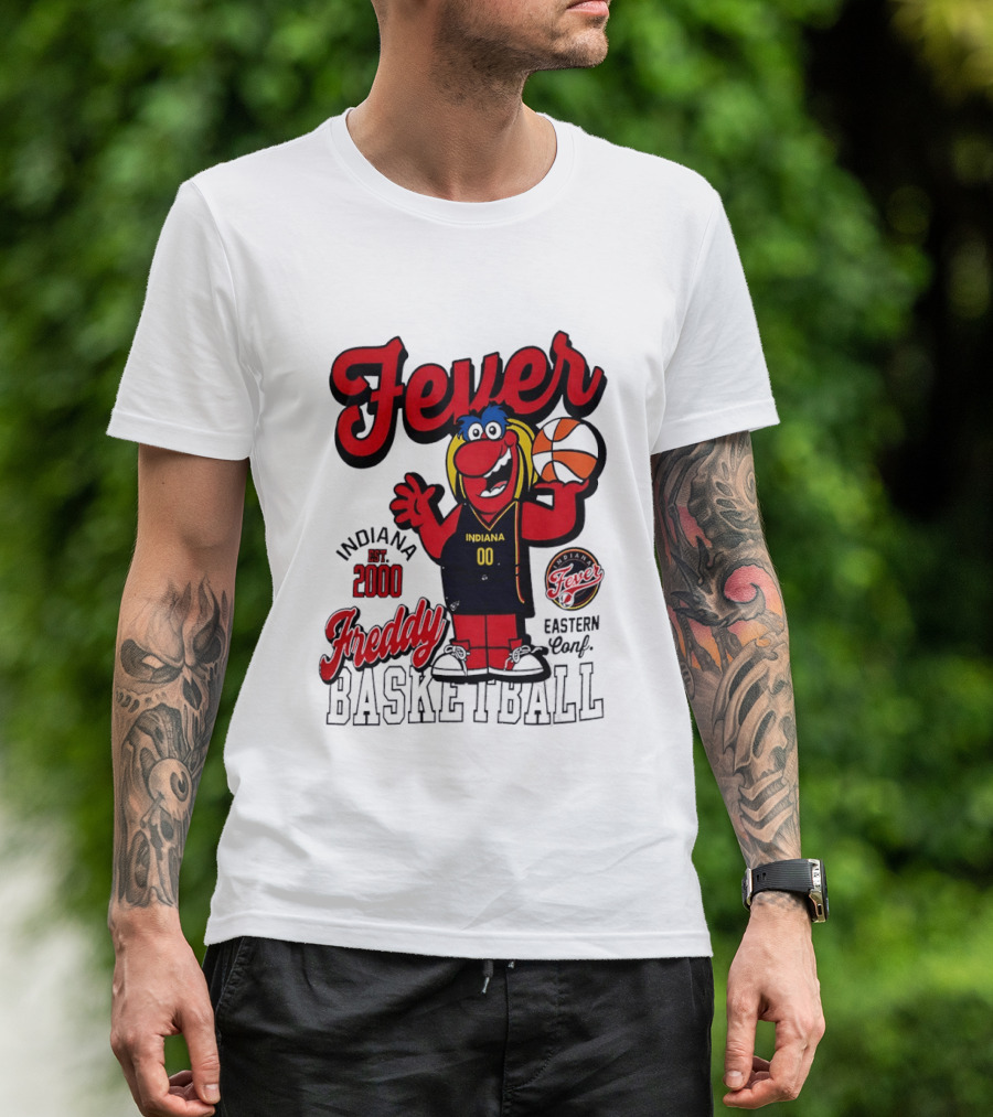 Freddy Indiana Fever Basketball Est 2000 Eastern Conf T-Shirt