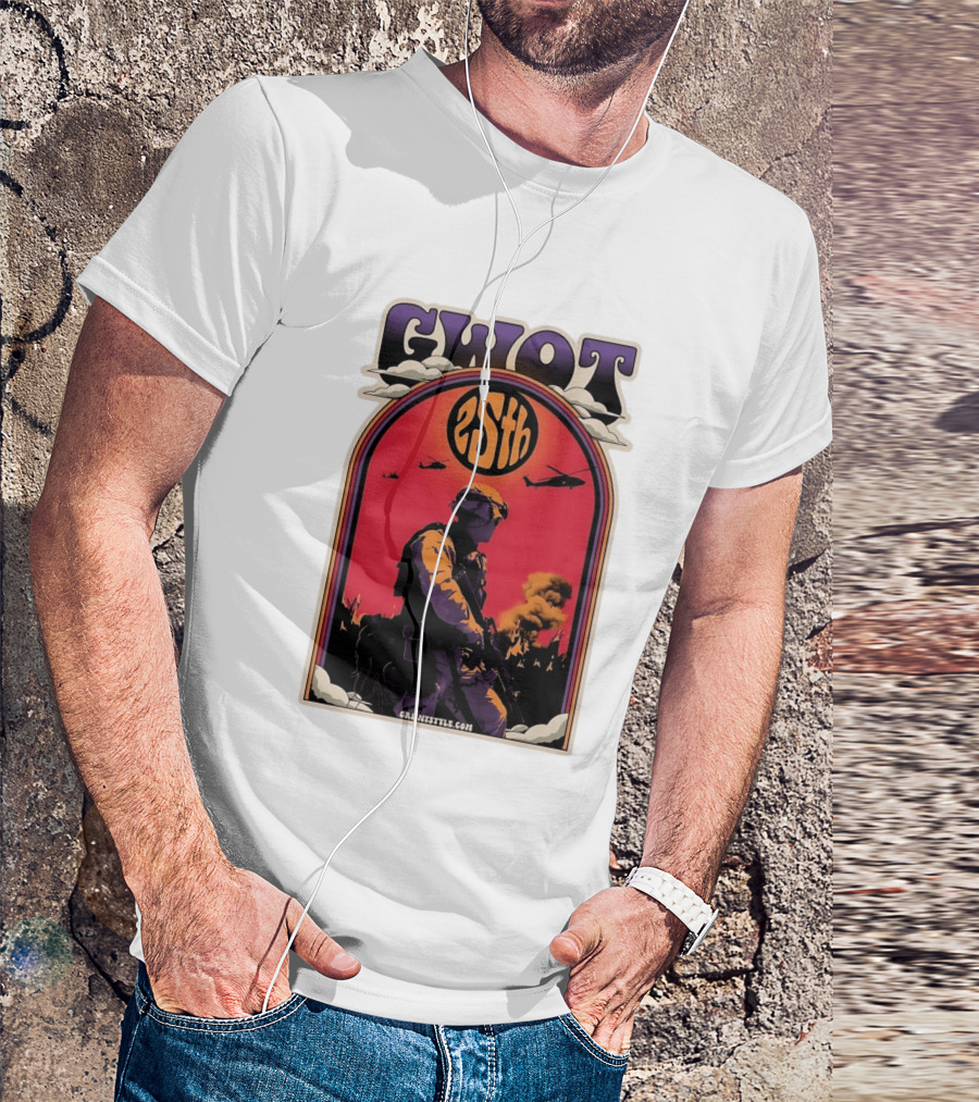 GWOT 25th Anniversary Soldier Helicopters Gruntstyle.com T-Shirt