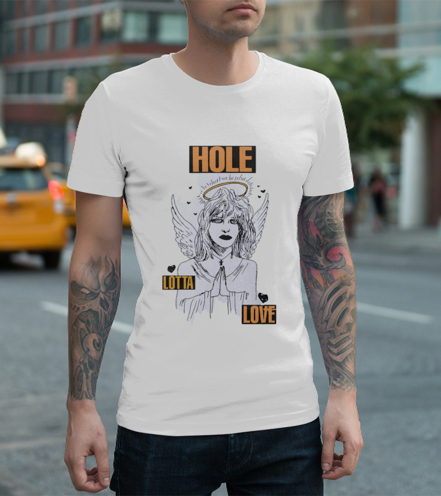Hole Lotta Love Angel 90s Grunge Alternative Rock Fashion T-Shirt