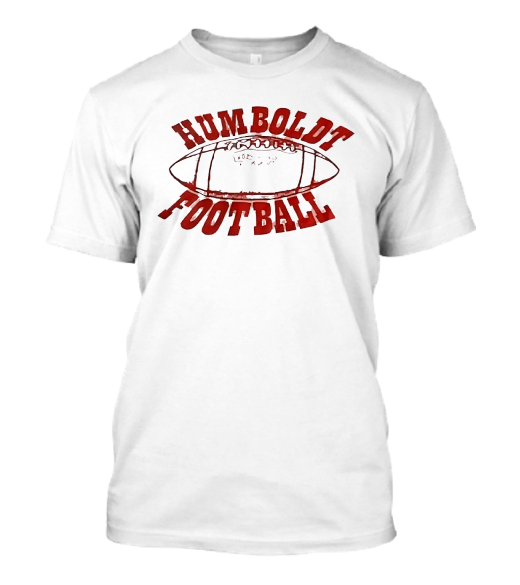 Humboldt High School Football Vintage Style Oval Ball T-Shirt