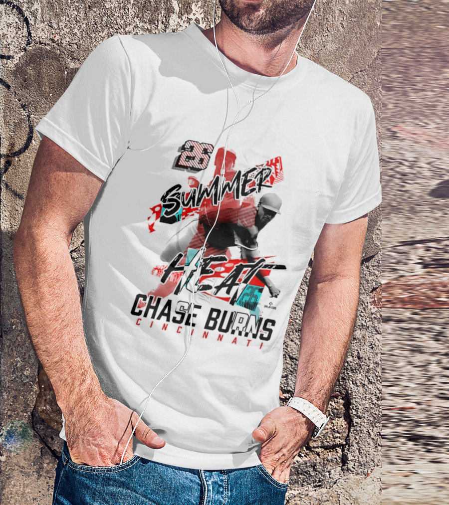 26 Summer Heat Chase Burns Cincinnati Reds T-Shirt