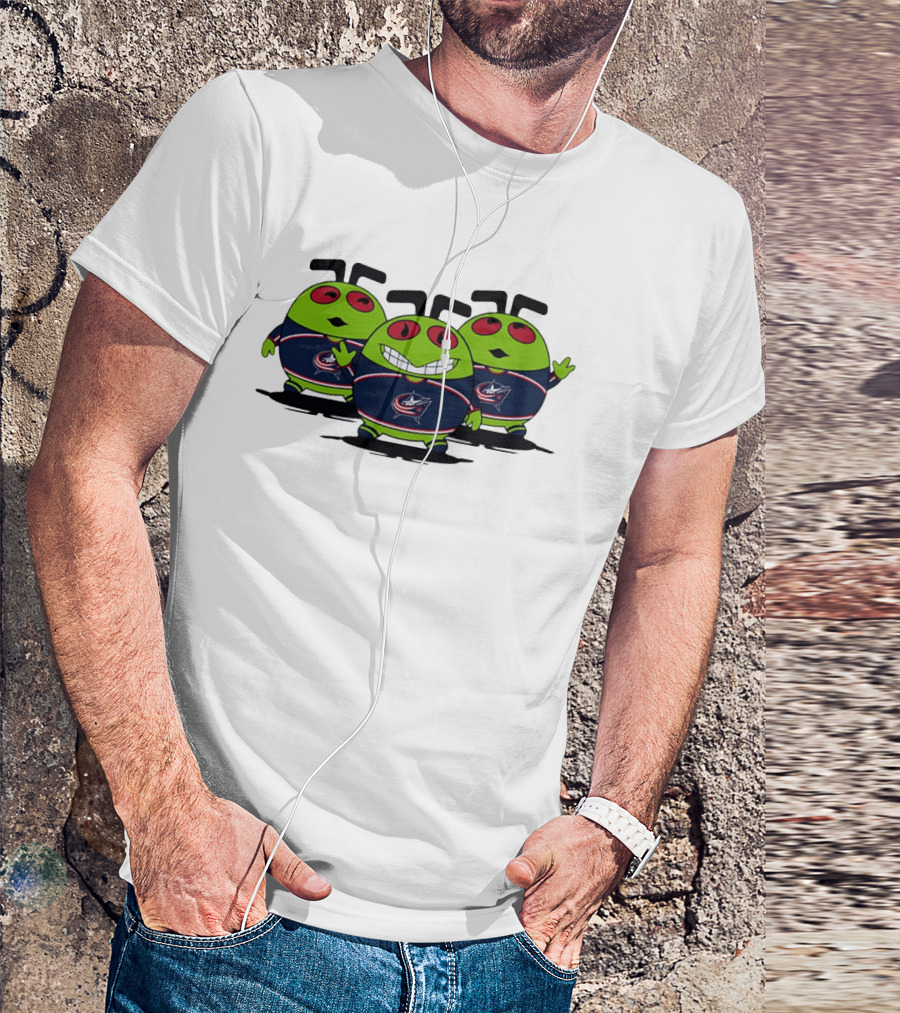Columbus Blue Jackets Alien Trio NHL Hockey T-Shirt