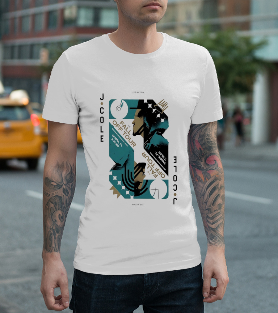 J Cole Live Nation The Fall Off Tour Tampa 2026 T-Shirt