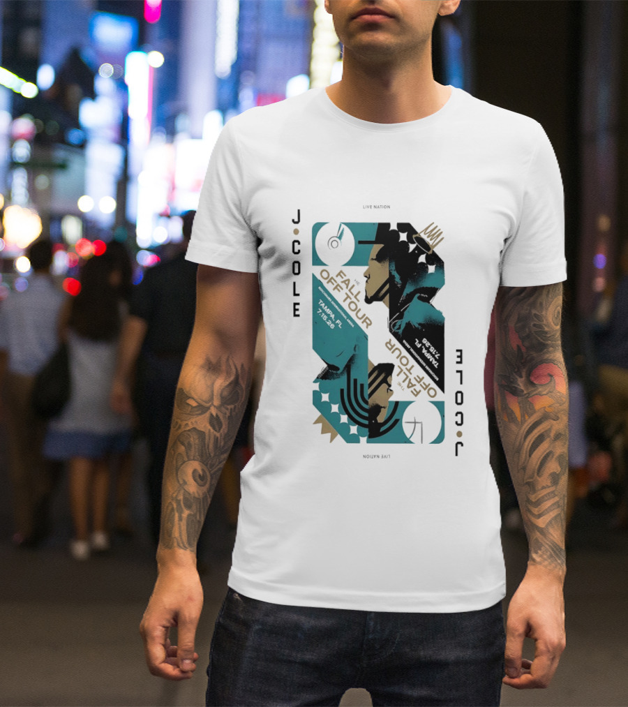 J Cole Live Nation The Fall Off Tour Tampa 2026 T-Shirt