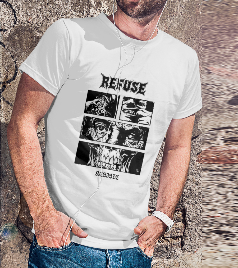 Refuse Resiste Hardcore Punk Political T-Shirt