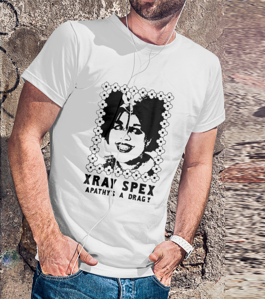 X Ray Spex Apathy's A Drag Poly Styrene Iconic Punk T-Shirt