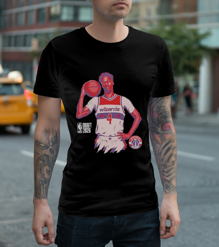 AJ Dybantsa Washington Wizards NBA Draft 2026 Basketball Fan T-Shirt