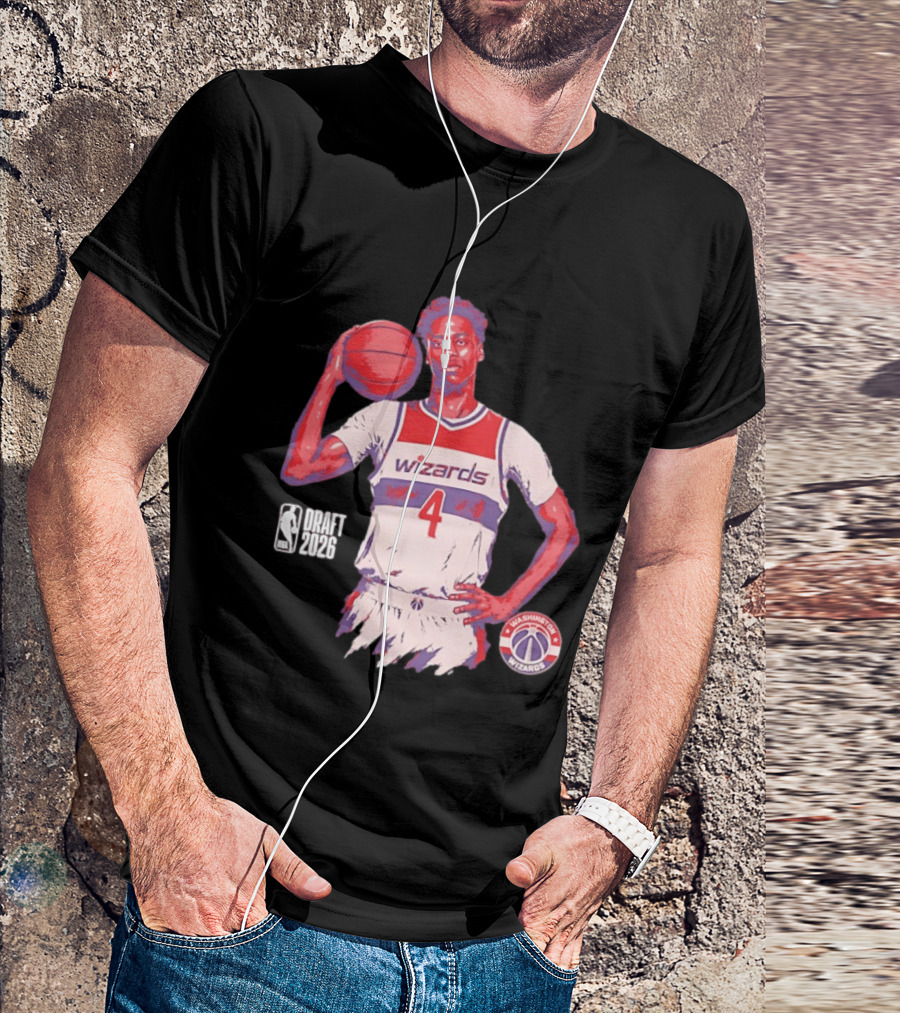 AJ Dybantsa Washington Wizards NBA Draft 2026 Basketball Fan T-Shirt