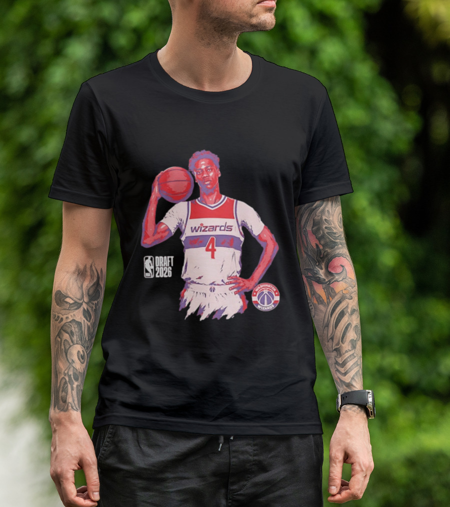 AJ Dybantsa Washington Wizards NBA Draft 2026 Basketball Fan T-Shirt