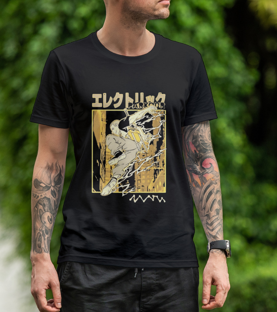Electric Parkour Anime Manga Streetwear T-Shirt