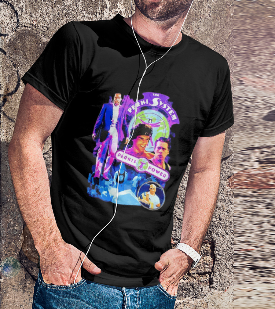 Ben Stiller The Perkis System Perkis Power Heavyweights Movie 90s Throwback T-Shirt