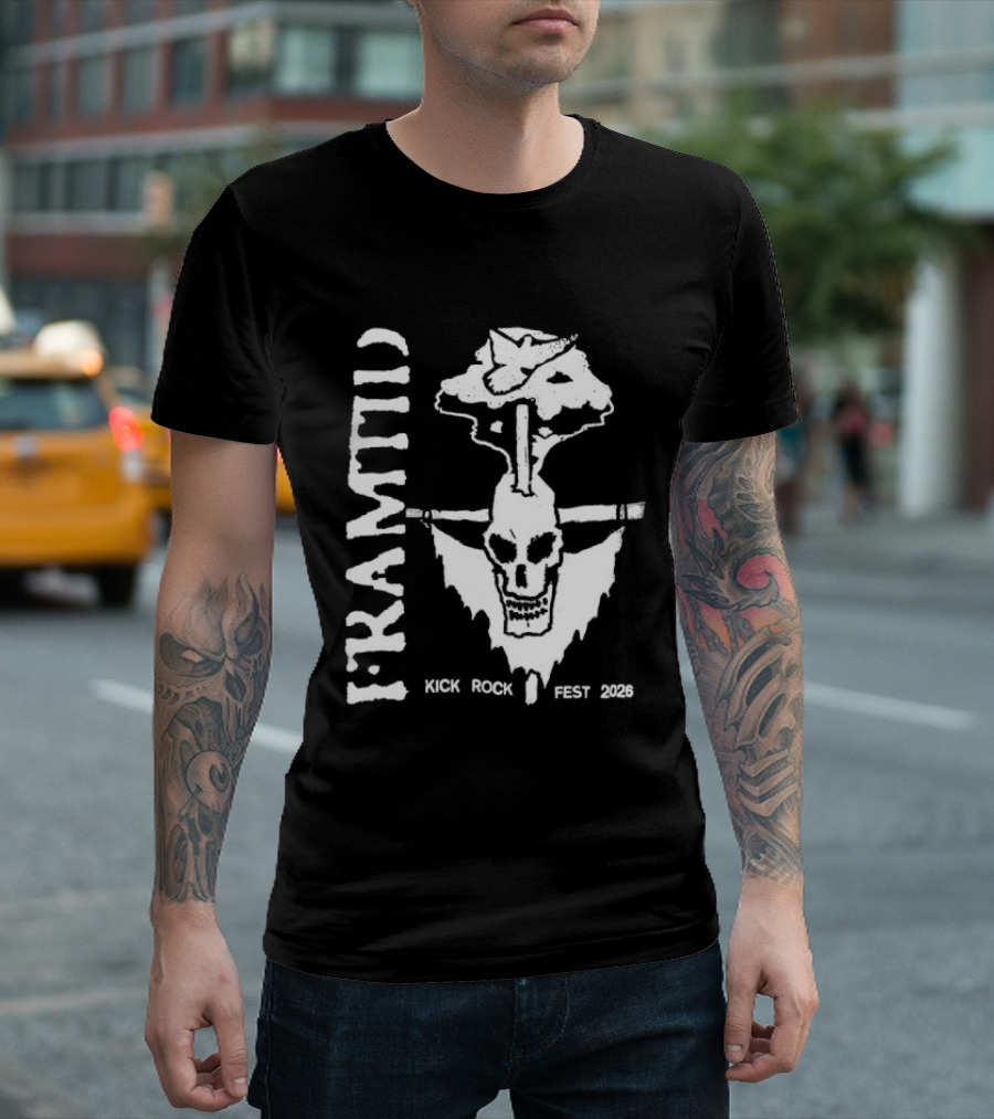 I Kramii Kick Rock Fest 2026 Skull With Peace Sign Tree T-Shirt