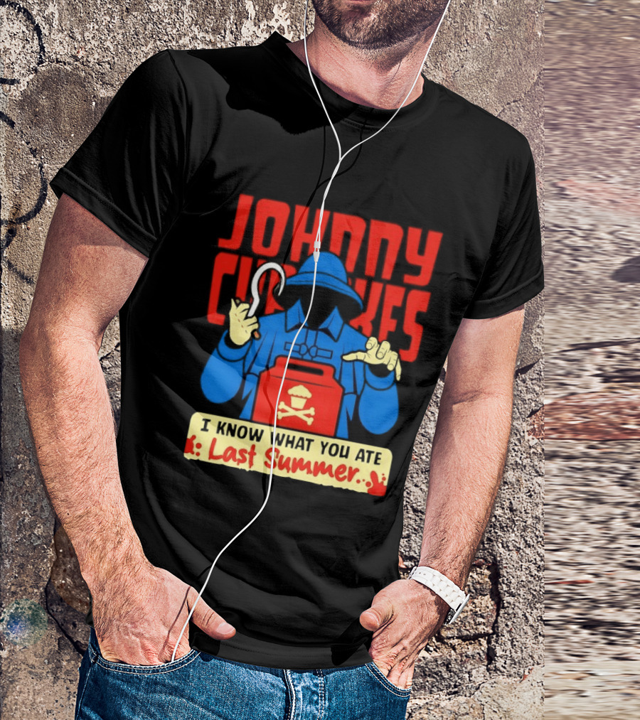 Johnny Cupcakes I Know What You Ate Last Summer Fisherman Cupcake Crossbones T-Shirt