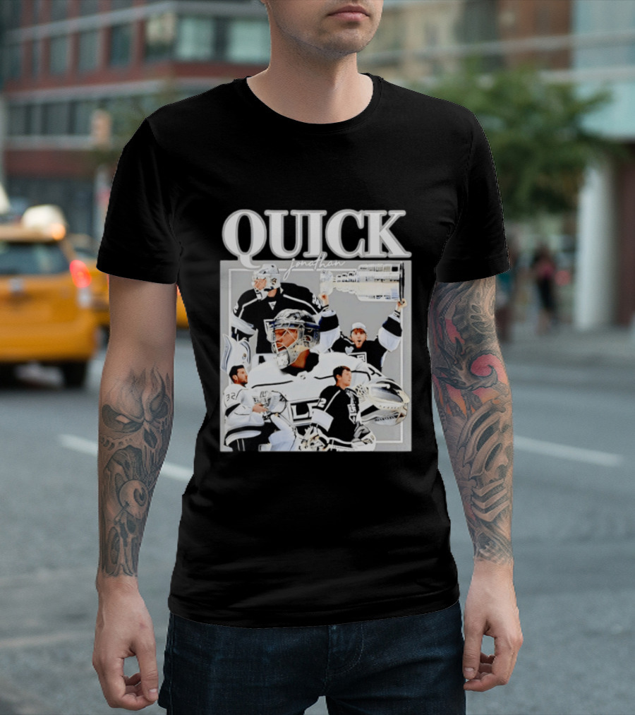Quick Jonathan Los Angeles Kings Stanley Cup Victory Montage T-Shirt