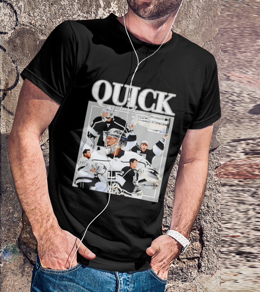 Quick Jonathan Los Angeles Kings Stanley Cup Victory Montage T-Shirt