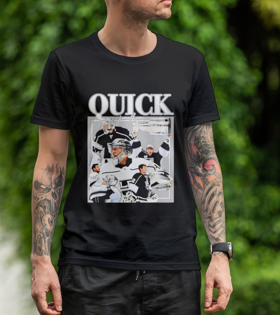 Quick Jonathan Los Angeles Kings Stanley Cup Victory Montage T-Shirt