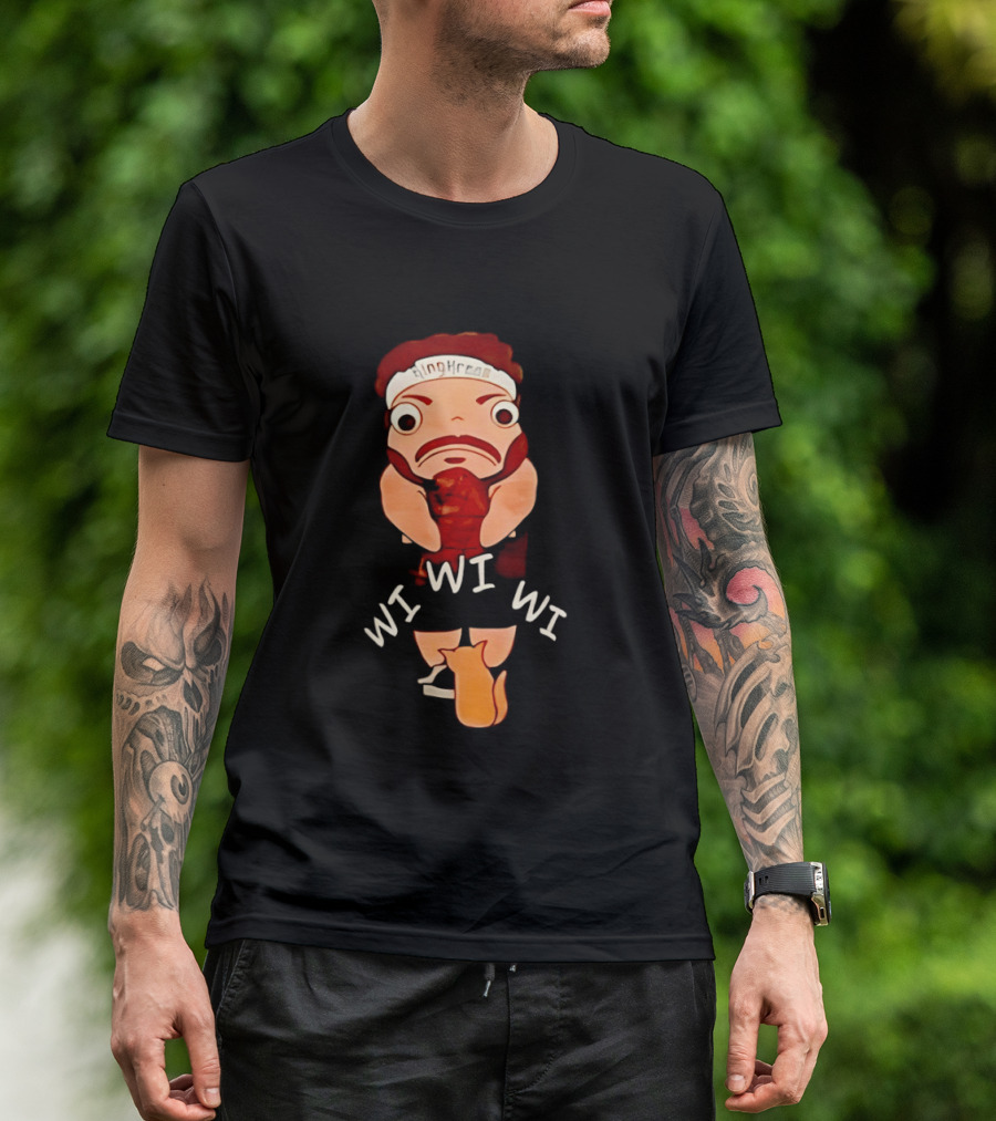 KingKreas Wi Wi Wi Cartoon Character Headband T-Shirt