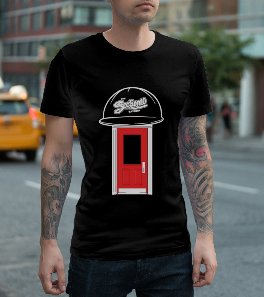 Section 10 Red Tavern Door Fenway Style Hat T-Shirt
