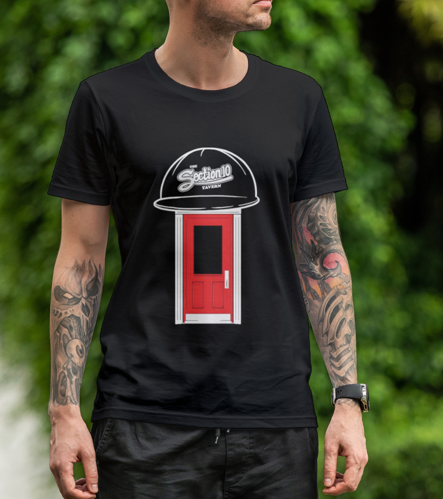 Section 10 Red Tavern Door Fenway Style Hat T-Shirt
