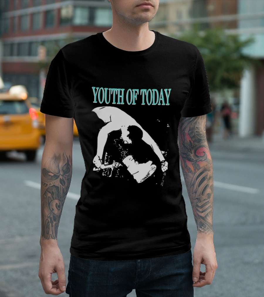 Youth Of Today Physically Strong Morally Straight Positive Youth 2 Sided Band Merch T-Shirt