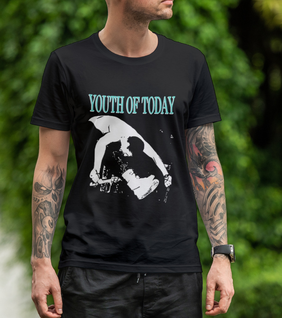Youth Of Today Physically Strong Morally Straight Positive Youth 2 Sided Band Merch T-Shirt