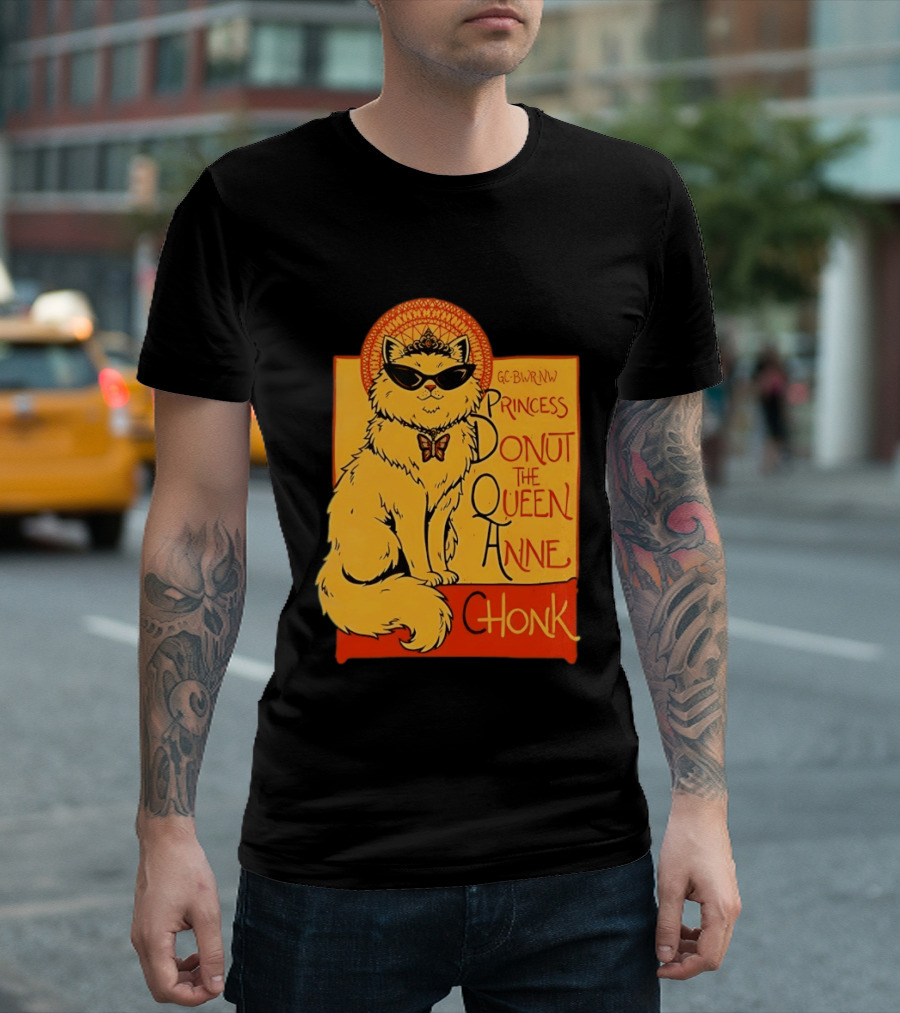 Princess Donut The Queen Anne Chonk Dungeon Crawler Carl Cat T-Shirt