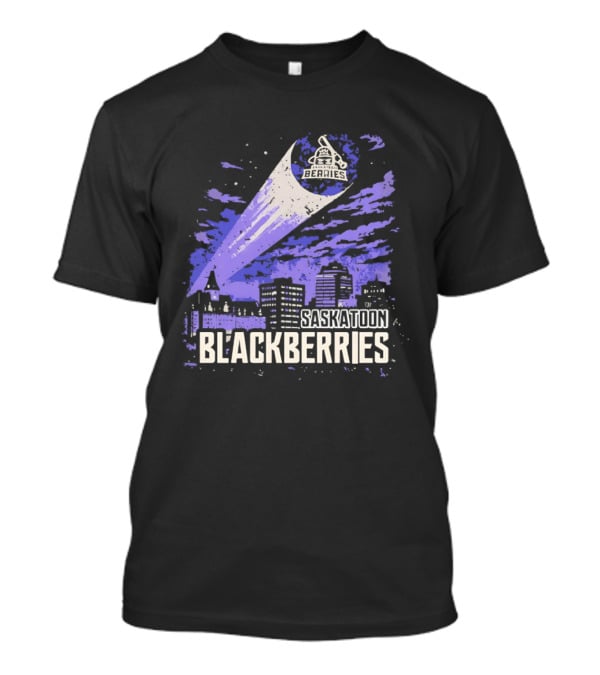 Saskatoon Blackberries Vintage Baseball T-Shirt