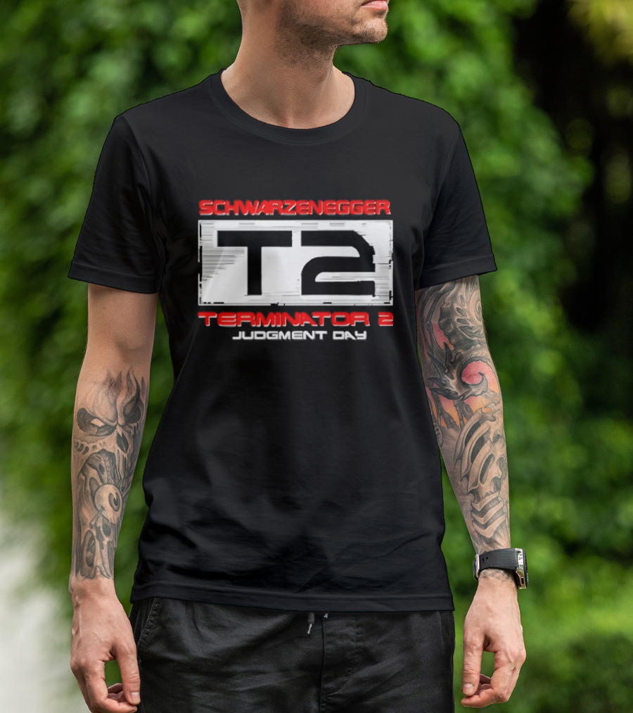 Schwarzenegger T2 Terminator 2 Judgment Day T-Shirt