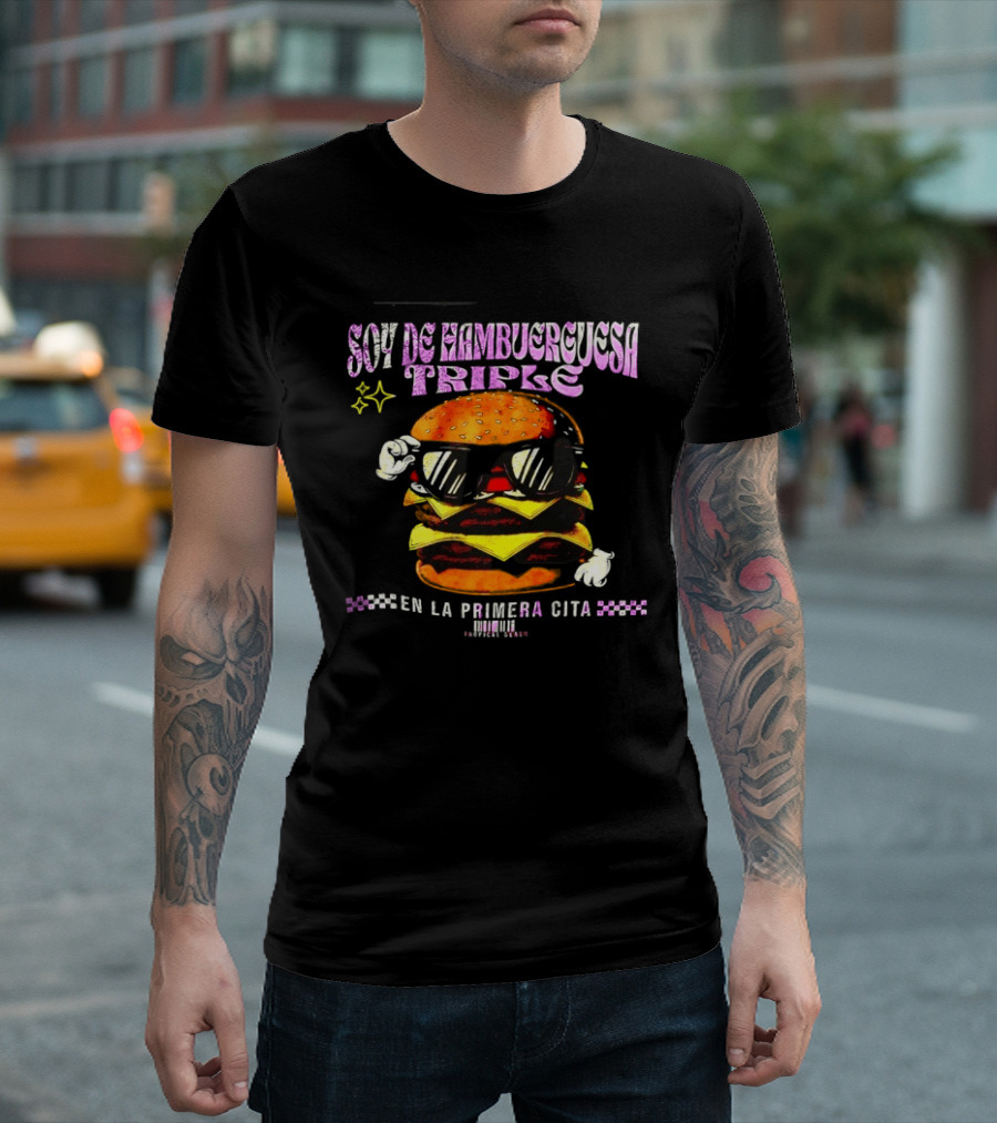 Soy De Hamburguesa Triple En La Primera Cita Tropical Beats T-Shirt
