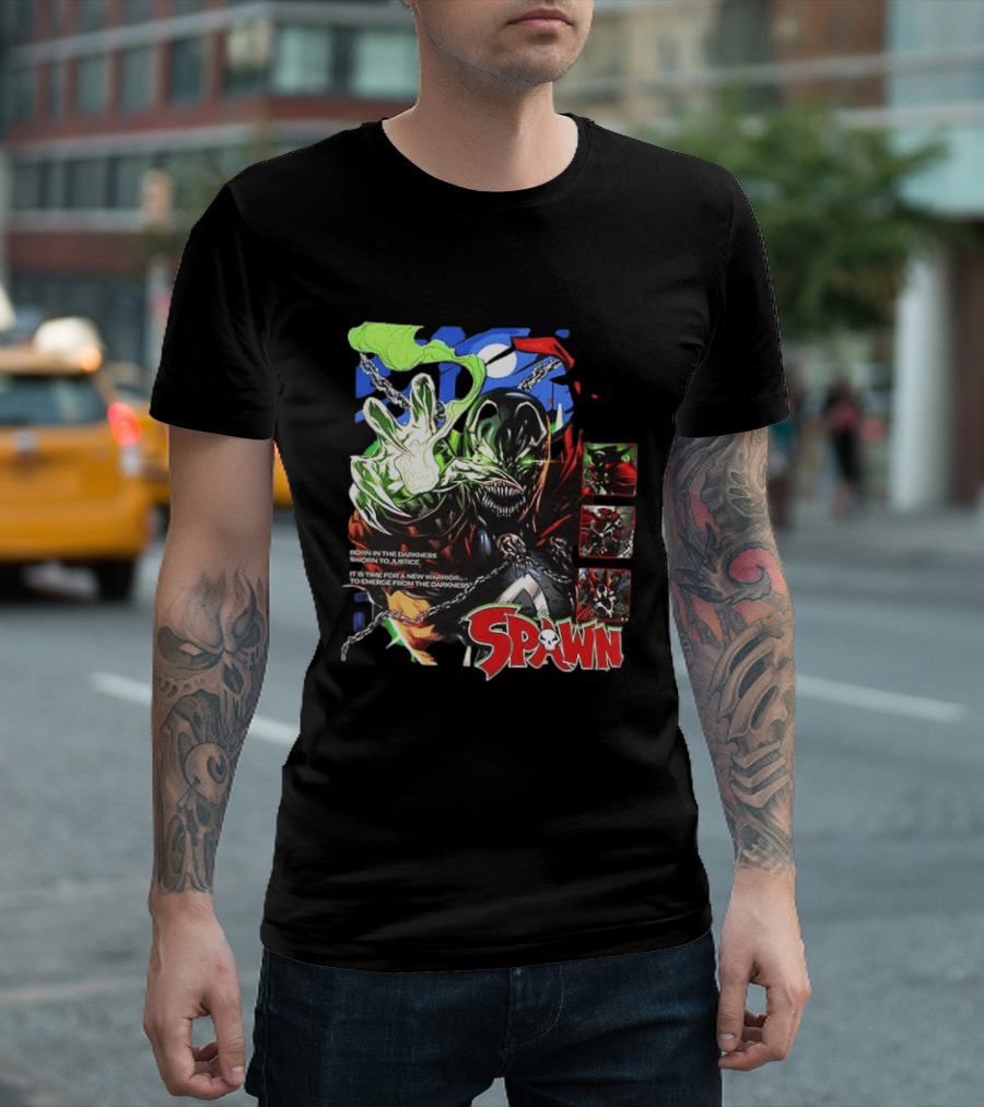 Spawn Born In The Darkness Sworn To Justice New Warrior Emerges T-Shirt