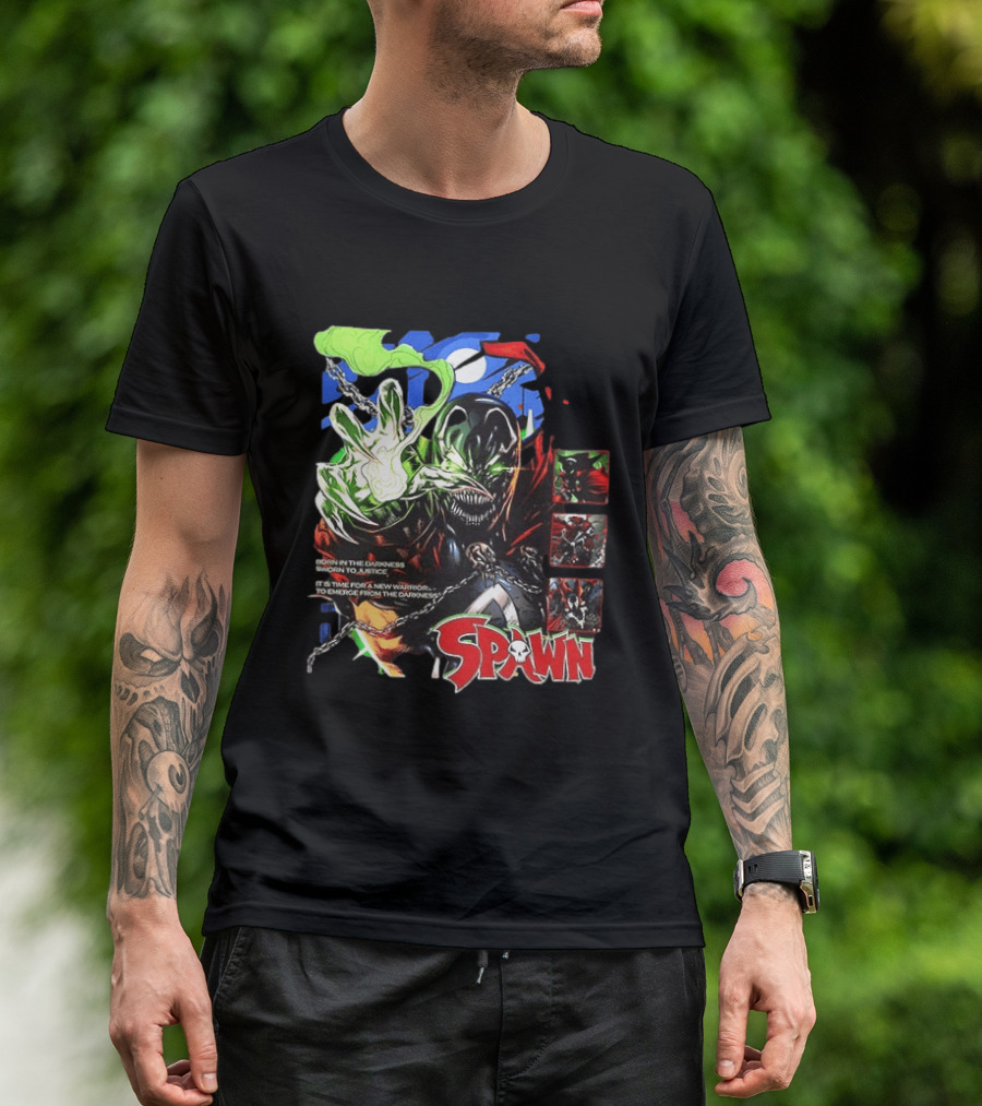 Spawn Born In The Darkness Sworn To Justice New Warrior Emerges T-Shirt