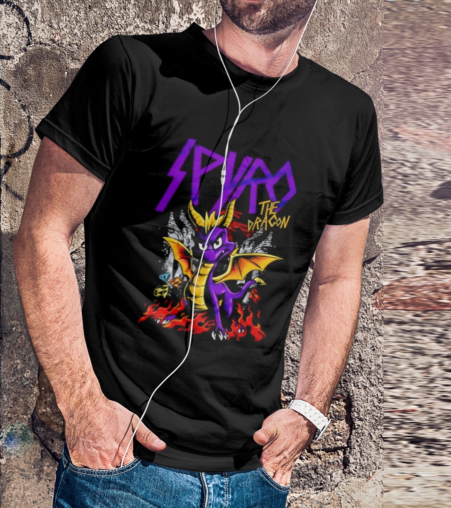 Spyro The Dragon Purple Fire Adventure T-Shirt