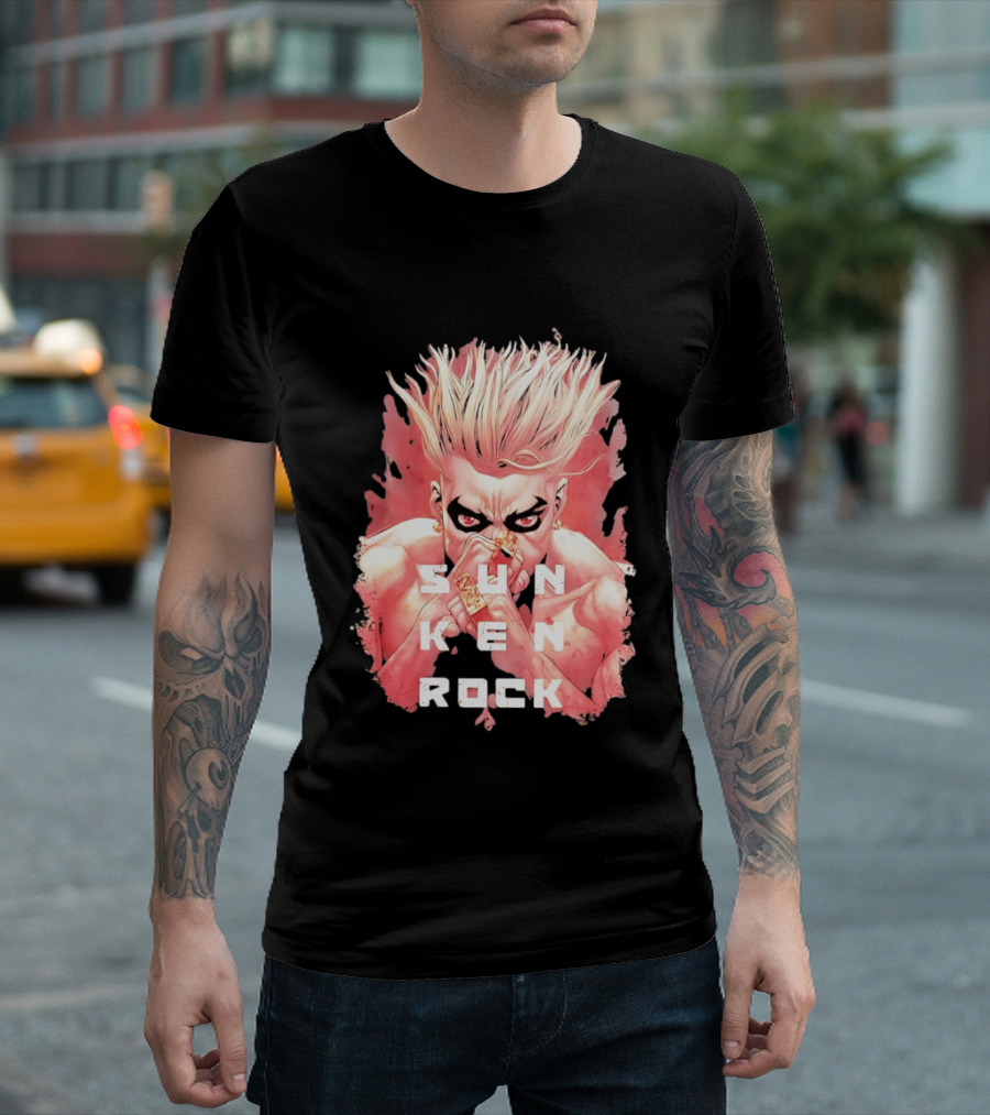 Sun Ken Rock Ken Kitano Manga Boichi Anime Intense Look T-Shirt