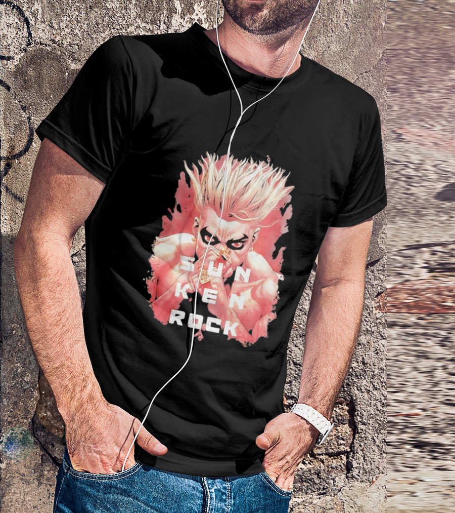 Sun Ken Rock Ken Kitano Manga Boichi Anime Intense Look T-Shirt