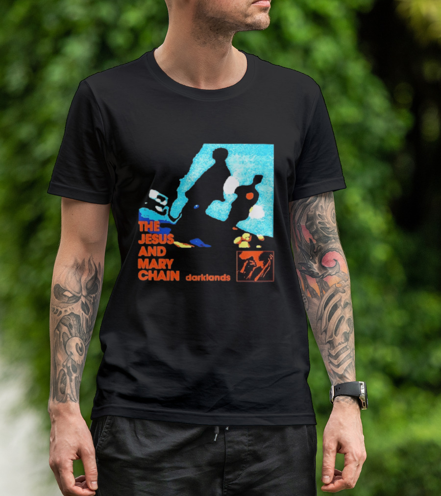 The Jesus And Mary Chain Darklands Alternative Rock Blue Black T-Shirt