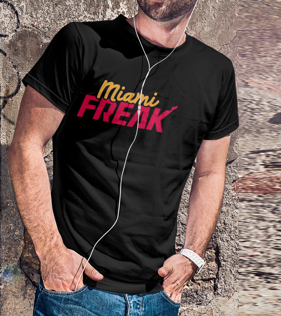 Miami Freak Miami Vice Aesthetic Retro Vibes T-Shirt