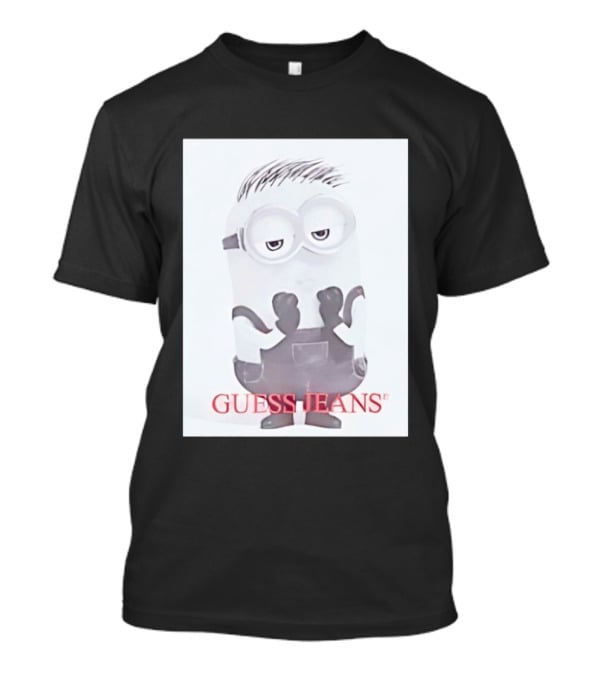Minion Guess Jeans Despicable Me Goggle Wearing Cartoon T-Shirt