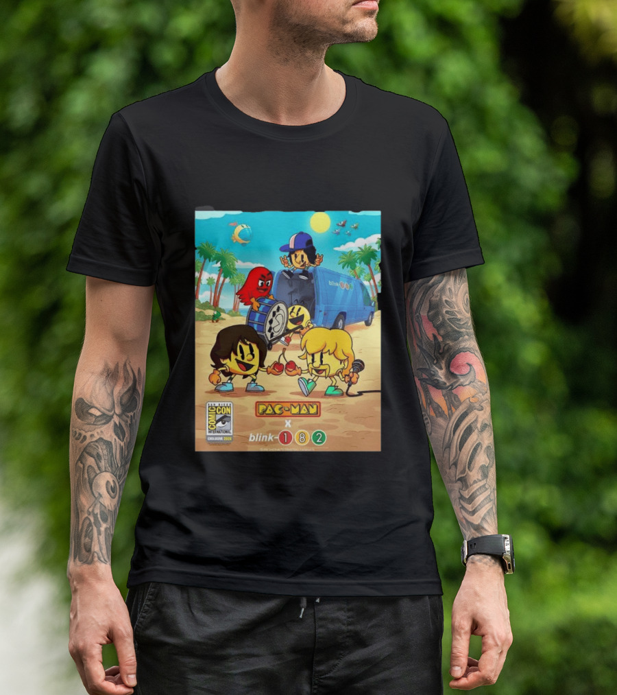 Comic Con San Diego Exclusive 2026 Blink 182 X Pac Man July 23 26 Home Decor T-Shirt
