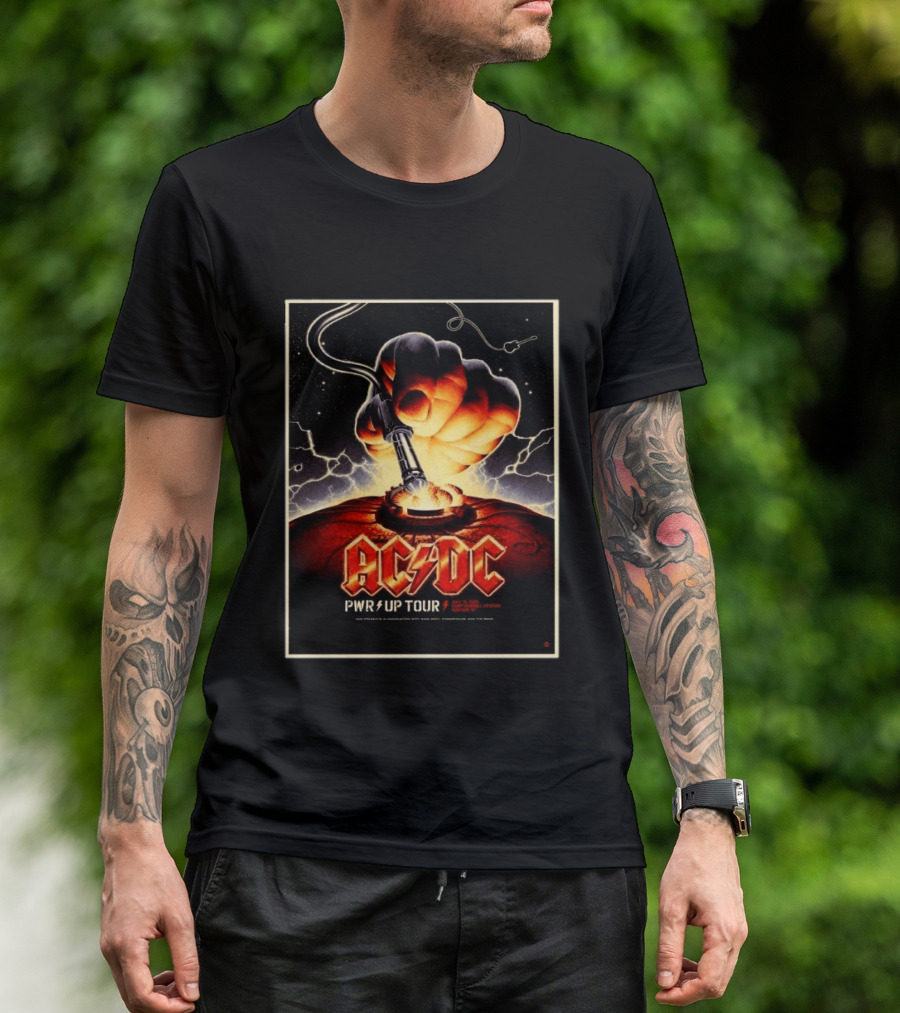 ACDC PWR Up Tour 2026 Camp Randall Stadium Madison Wisconsin July 19 Exclusive Event T-Shirt
