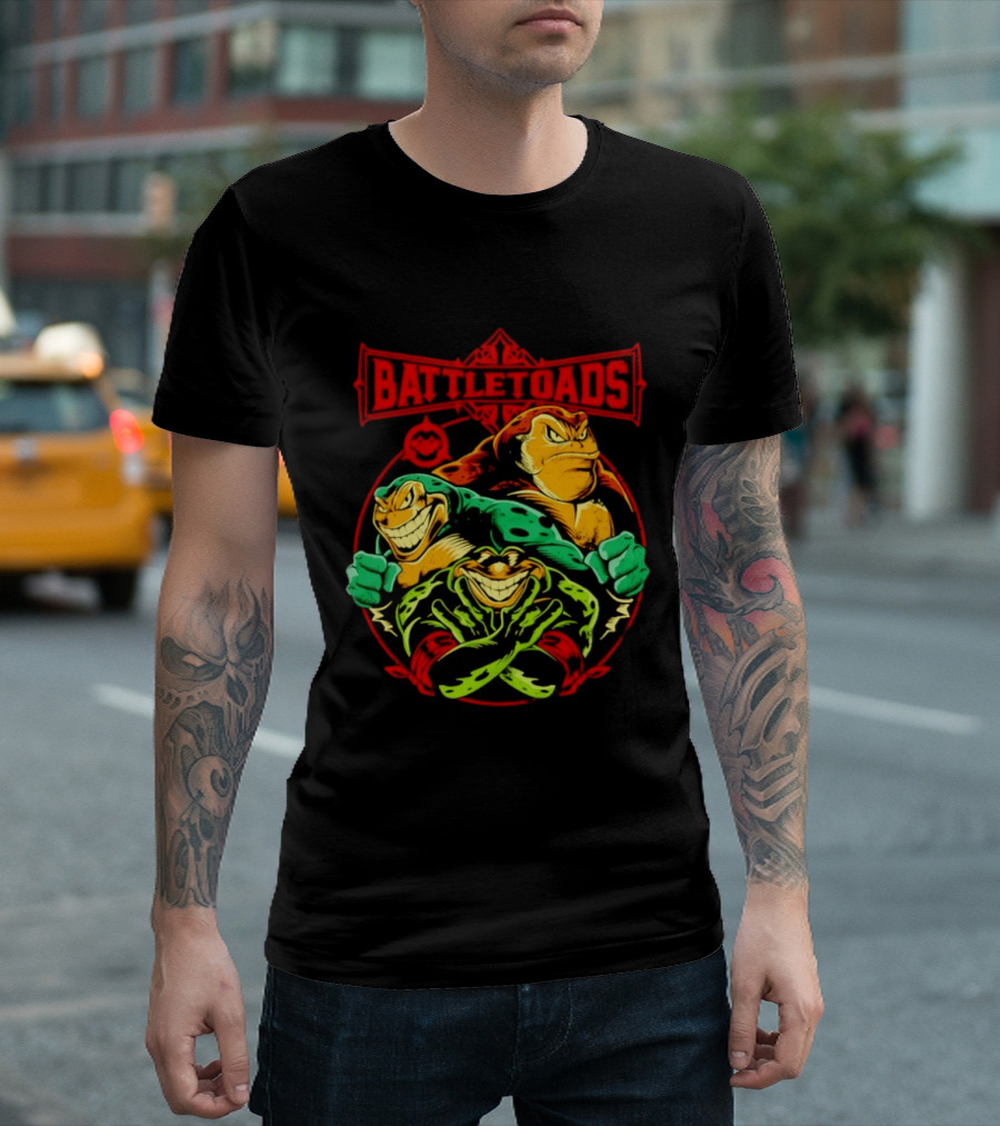 Battletoads Trio Rash Zitz Pimple Retro Gaming Legends T-Shirt