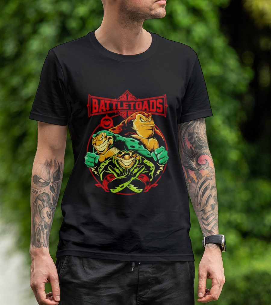 Battletoads Trio Rash Zitz Pimple Retro Gaming Legends T-Shirt