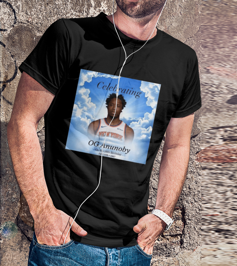 Celebrating OG Anunoby On His 28th Birthday July 17th 1997 New York Basketball T-Shirt