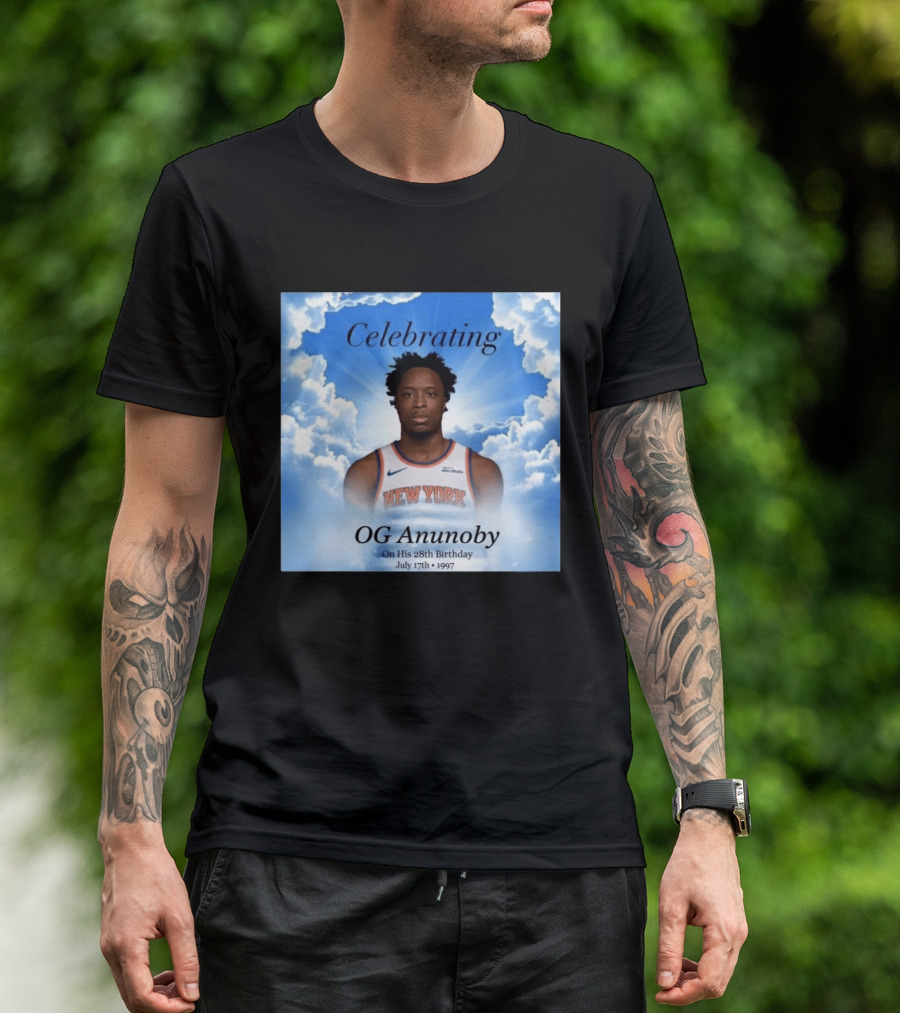Celebrating OG Anunoby On His 28th Birthday July 17th 1997 New York Basketball T-Shirt