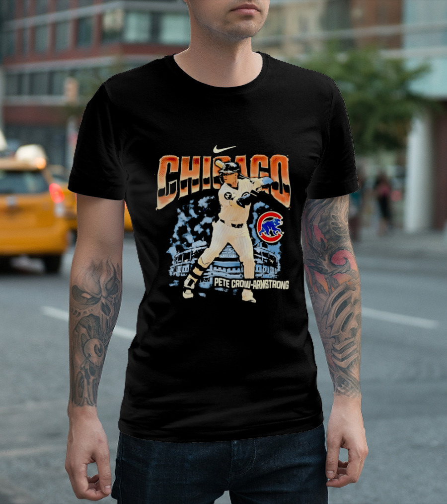 Chicago Cubs Pete Crow Armstrong Wrigley Field Nike T-Shirt