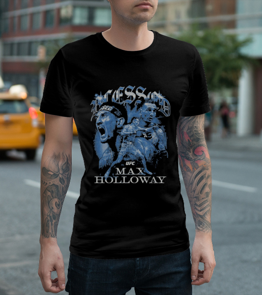 Blessed Max Holloway UFC Grunge T-Shirt