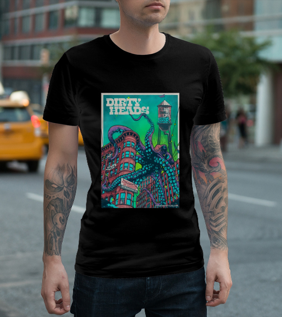 Dirty Heads Live At Syracuse Amphitheater July 19 2026 Octopus T-Shirt
