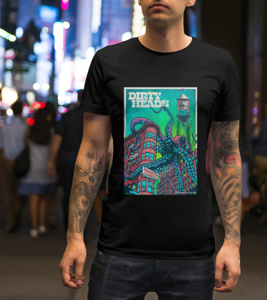 Dirty Heads Live At Syracuse Amphitheater July 19 2026 Octopus T-Shirt