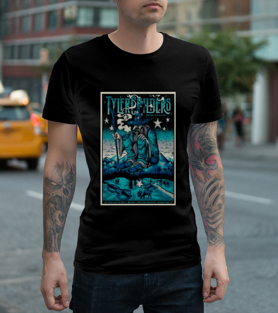 Tyler Childers Snipe Hunt July 18th 2026 Fiddler's Green Amphitheatre Greenwood Village CO T-Shirt