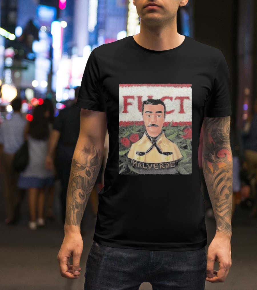 Fuct Malverde Red Roses T-Shirt
