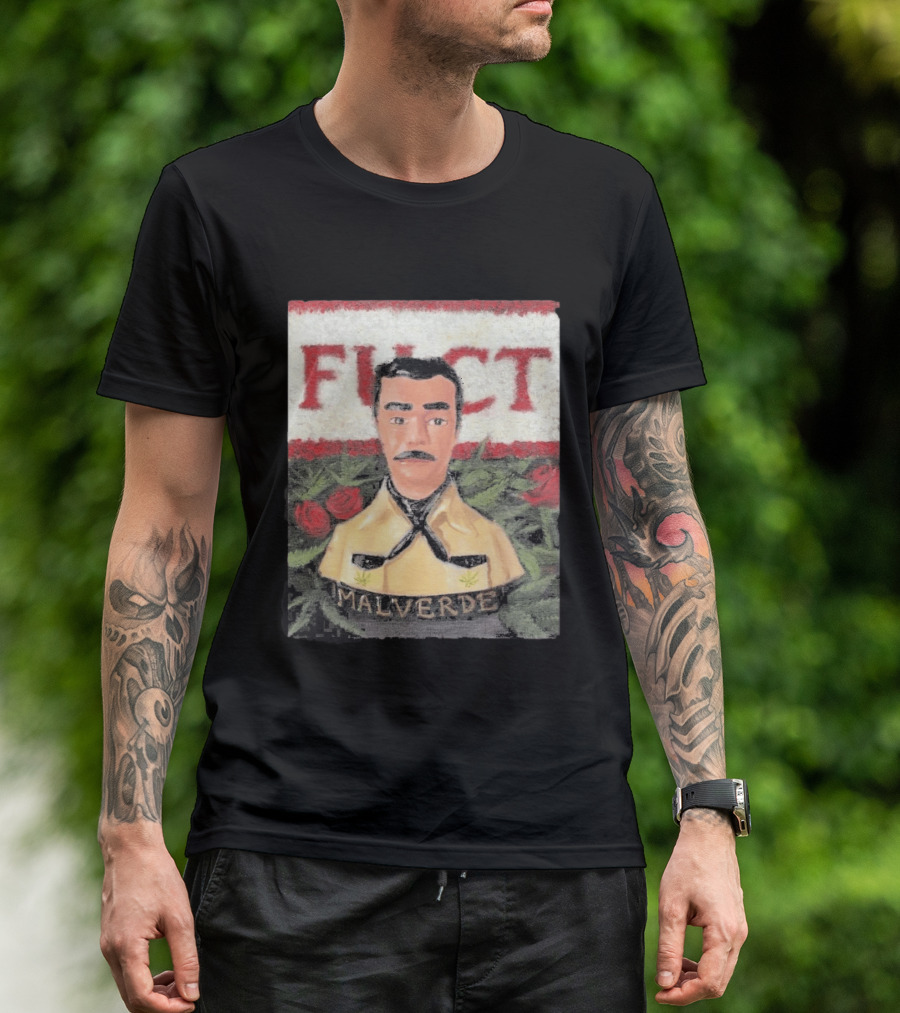 Fuct Malverde Red Roses T-Shirt